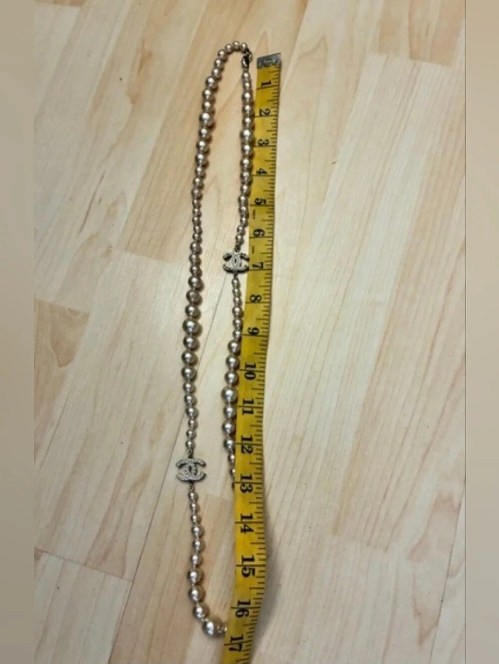 CHANEL Graduated Long CC Pearl Necklace - Classic Beaded Strand
